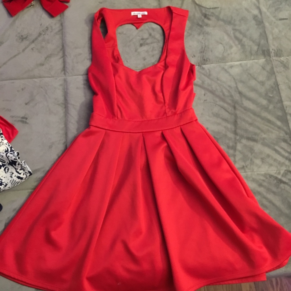 Formal Red Skater Dress
